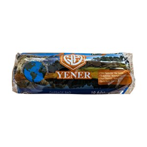 Yener Jumbo Çöp Torbası Poşeti - 2 Kat - Siyah - 300 Gr. - 80x110 Cm. -10 Adetlik Rulo