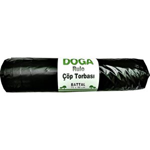 Ecoplast Battal Boy Siyah Çöp Torbası Poşeti - 300 Gr. - 75 X 90 Cm / 10 Adetlik 10 Rulo