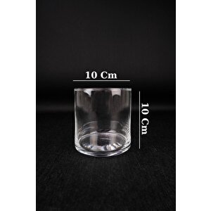 Cam Dekoratif Vazo Silindir 10 Cm – C1-1-288