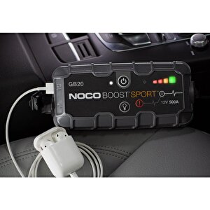 Noco Genius Gb20 12v 500amp Ultrasafe Lityum Akü Takviye + Powerbank + Led Lamba