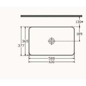 Isvea Sistemay Tezgah Üstü Lavabo 60 Cm