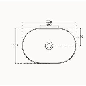 Isvea Infinity Tezgah Üstü Lavabo 55 Cm