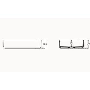 Isvea Infinity Tezgah Üstü Lavabo 55 Cm