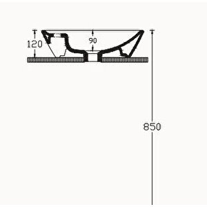 Isvea Sistemay Tezgah Üstü Lavabo 45 Cm