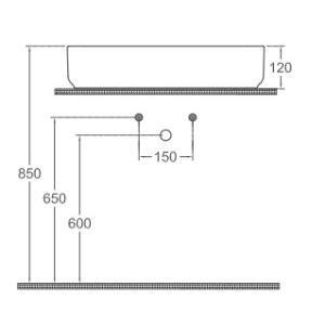 Isvea Infinity Tezgah Üstü Lavabo 55 Cm