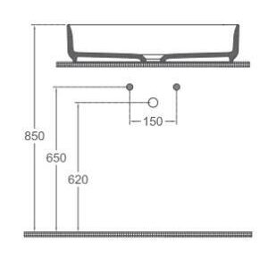 Isvea Infinity Tezgah Üstü Lavabo 55 Cm
