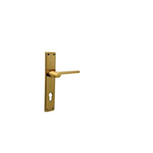Tutku Titanyum Gold Lüx Aynalı Yale Çelik Kapı Kolu Sol Basar Tek Yön 1 Adet