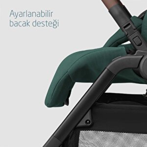 Maxi-cosi Leona2-cabriofix I-size Tek Elle Katlanabilen Ultra Kompakt Çift Yönlü Seyahat Sistem Bebek Arabası Green-black