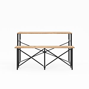 Masa Takımı Bench Bank Masa Seti 120x60  Masa Mutfak Masası Yemek Masası 1228