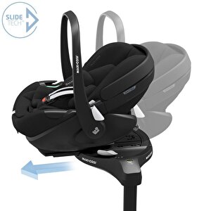 Maxi-cosi Pebble Slidetech 360 Dönebilen Tam Yatabilen Kızaklı İsofix Bazalı Ana Kucağı Ve Oto Koltuğu 0-13 Kg Essential Black