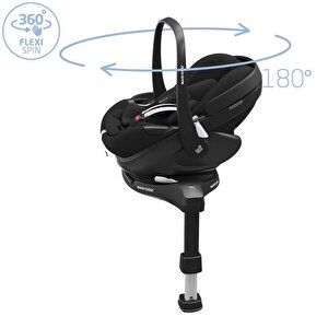 Maxi-cosi Pebble Slidetech 360 Dönebilen Tam Yatabilen Kızaklı İsofix Bazalı Ana Kucağı Ve Oto Koltuğu 0-13 Kg Essential Black