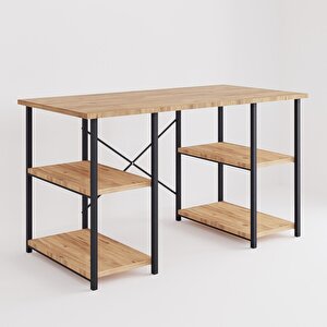 4 Raflı Çalışma Masası Çam 60x120