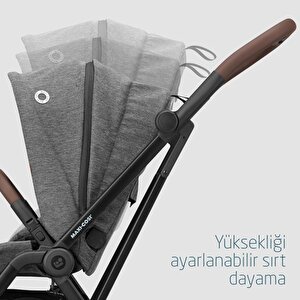 Maxi-cosi Leona2 Çift Yönlü Uzatılabilir Sırt Desteği Tam Yatabilir Bebek Arabası Select Grey