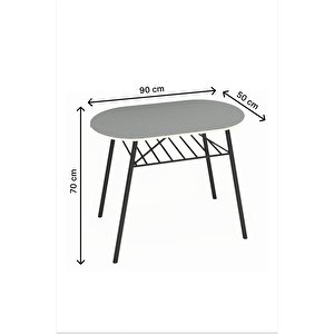 2 Kişilik Yemek Masası Mutfak Masası Beyaz 1108