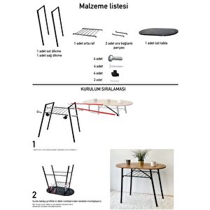 Bahçe Masası Yemek Masası Mutfak Masası Demonte Füme 1107