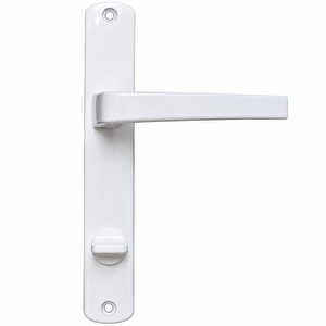 Pvc Banyo Wc Kapı Kolu Pimapen Metal Ürün - Beyaz