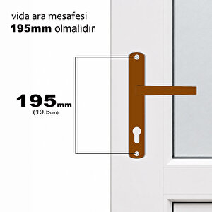 Pvc Balkon Kapı Kolu Pimapen Metal Ürün - Altınmeşe Kahve