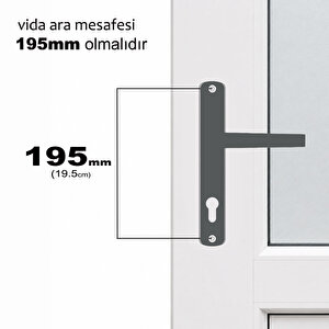 Pvc Balkon Kapı Kolu Pimapen Metal Ürün- Antrasit Gri