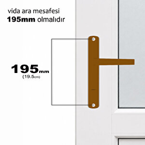 Pvc Banyo Wc Kapı Kolu Pimapen Metal Ürün - Altınmeşe Kahve