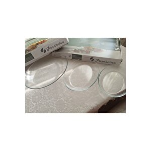 96501 Invitation 3 Lü Oval Kayık Servis Tabak Seti