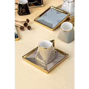 Acar Rosetta 6'lı Kahve Fincan Takımı Hxf-21-0131