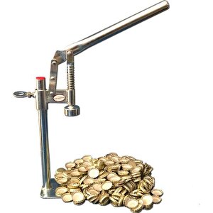 Şişe Kapatma Aleti -gri Renk (200 Kapak  Hedi̇ye )