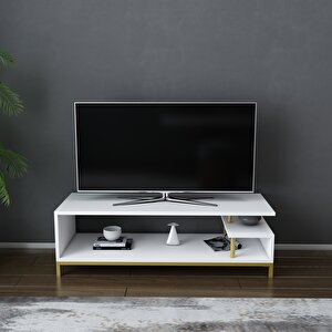 Decoroti̇ka Rei̇lly Tv Üni̇tesi̇ Gold Beyaz