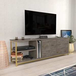 Decoroti̇ka Pri̇mrose Tv Üni̇tesi̇ Koyu Gri̇ Gold