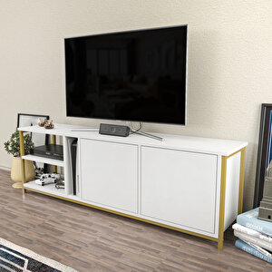 Decoroti̇ka Pri̇mrose Tv Üni̇tesi̇ Beyaz Gold