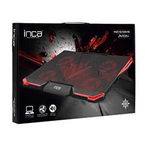 Inc-611gms Laptop Soğutucu Stand 5 Adet Fanlı Ledli, Sessiz ve Güçlü Notebook Soğutucu 14''- 17'' Inç Uyumlu