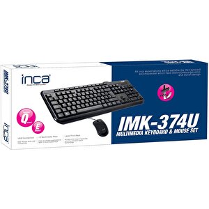 Inca Imk-374u Q /usb Multimedia Kablolu Klavye Mouse Seti 1031622