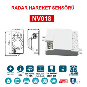 Radar Hareket Sensörü (NV018)