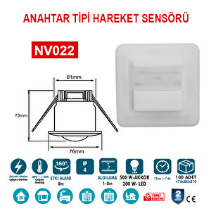 Anahtar Tipi Hareket Sensörü (NV022)