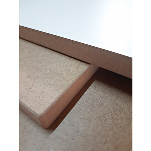 Mdf Plaka Panel Mdf Tabaka Arkası Beyaz Ham Ebat  90 Cm X 100 Cm  18 Mm Kalınlık 1 Adet