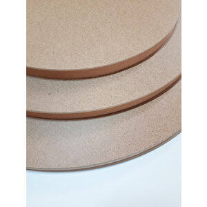 Yuvarlak Mdf Plaka Panel Mdf Tabaka Arkası Beyaz Ham  80 Cm Çap 18 Mm Kalınlık 1 Adet