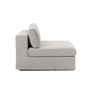 Mode Siesta Pro Kuş Tüyü Orta Modül 19 Gri Keten Kumaş İşbir Sünger(Dairenize Teslim)