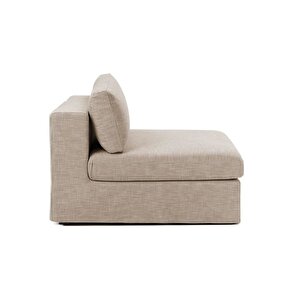 Mode Siesta Pro Kuş Tüyü Orta Modül 11 Kahverengi Keten Kumaş İşbir Sünger(Dairenize Teslim)