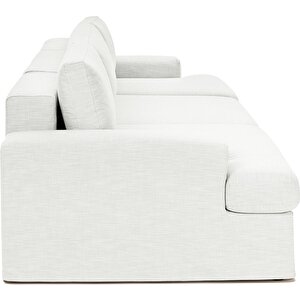 Mode Siesta Pro Kuş Tüyü Kanepe 3 Modül 01 Kırık Beyaz Keten Kumaş Işbir Sünger(Evinize Teslim)