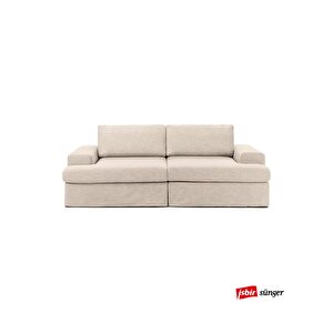 Mode Siesta Pro Kuş Tüyü Kanepe 2 Modül 05 Bej Keten Kumaş Işbir Sünger(Dairenize Teslim) Bej