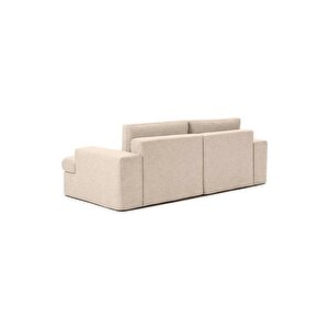 Mode Siesta Pro Kuş Tüyü Kanepe 2 Modül 05 Bej Keten Kumaş Işbir Sünger(Dairenize Teslim)