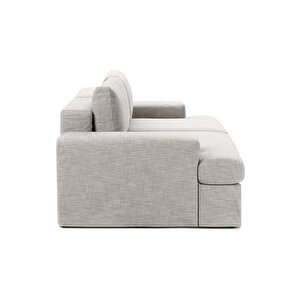 Mode Siesta Pro Kuş  Tüyü Kanepe 2 Modül 19 Gri Keten Kumaş Işbir Sünger(Dairenize Teslim)