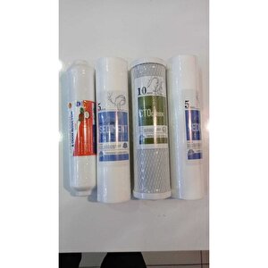 Açık Kasa Su Arıtma Cihazı 4'lü Takım Filtre Seti