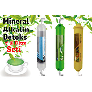 Lotto Filters  Mineral,alkalin Detoks 3'lü Filtre Seti