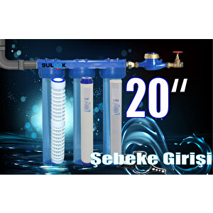Sulook 20 Inç Şebeke, Bina Girişi Su Arıtma Filtre Seti