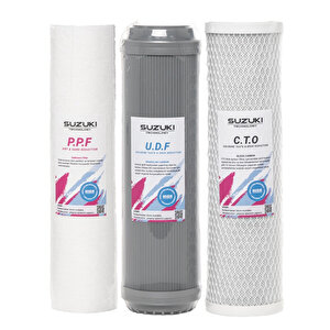 10 Inç Açık Kasa Su Arıtma Cihazı Tam Set (8 Filtre) Mineral, Det (553360488)