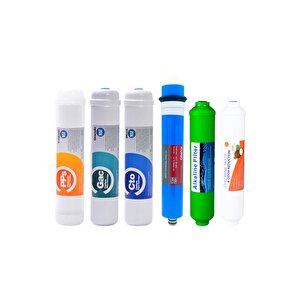 Kapalı Kasa Su Arıtma Cihazı 6lı Inline Filtresi Seti 6 Aşamalı Lg & Kuno Membran