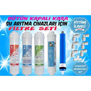 Kapalı Kasa Su Arıtma Cihazları Için Ekonomik Filtre Seti
