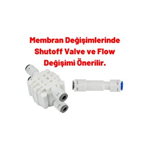 Kapalı Kasa Su Arıtma Cihazı Filtresi 6 Filtreli 75 Gpd Membranlı Set