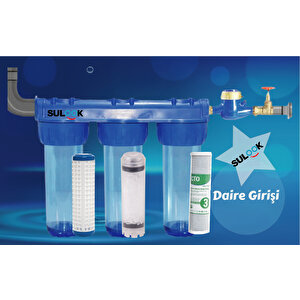 Lotto Filters Daire Girişi Su Arıtma Silifoz Filtreli Tip 3/4"