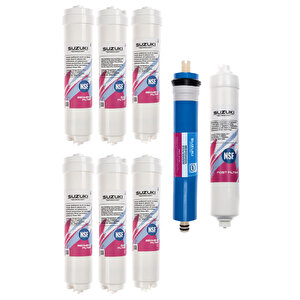 Kapalı Kasa Su Arıtma Cihazı 1 Yıllık Tam Set Filtre Takımı (8 Filtre)